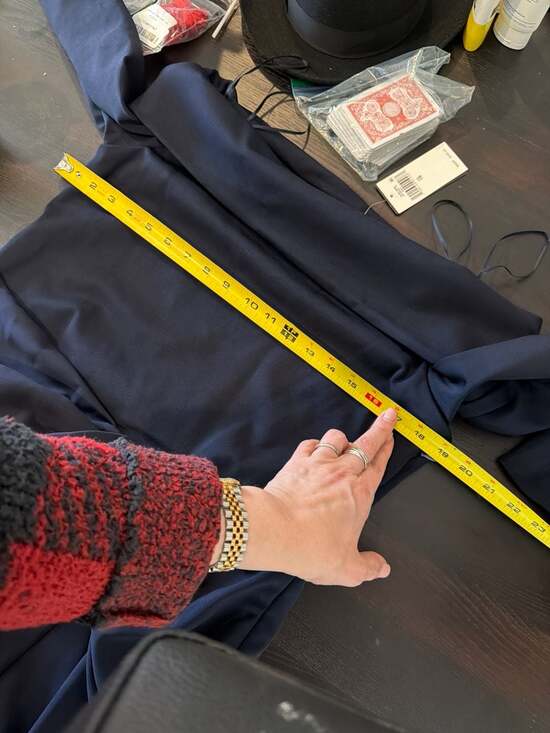 Lauren Ralph Lauren Rib-Knit & Crepe Off-the-Shoulder Column Gown Sz 16 stretch - Picture 9 of 10